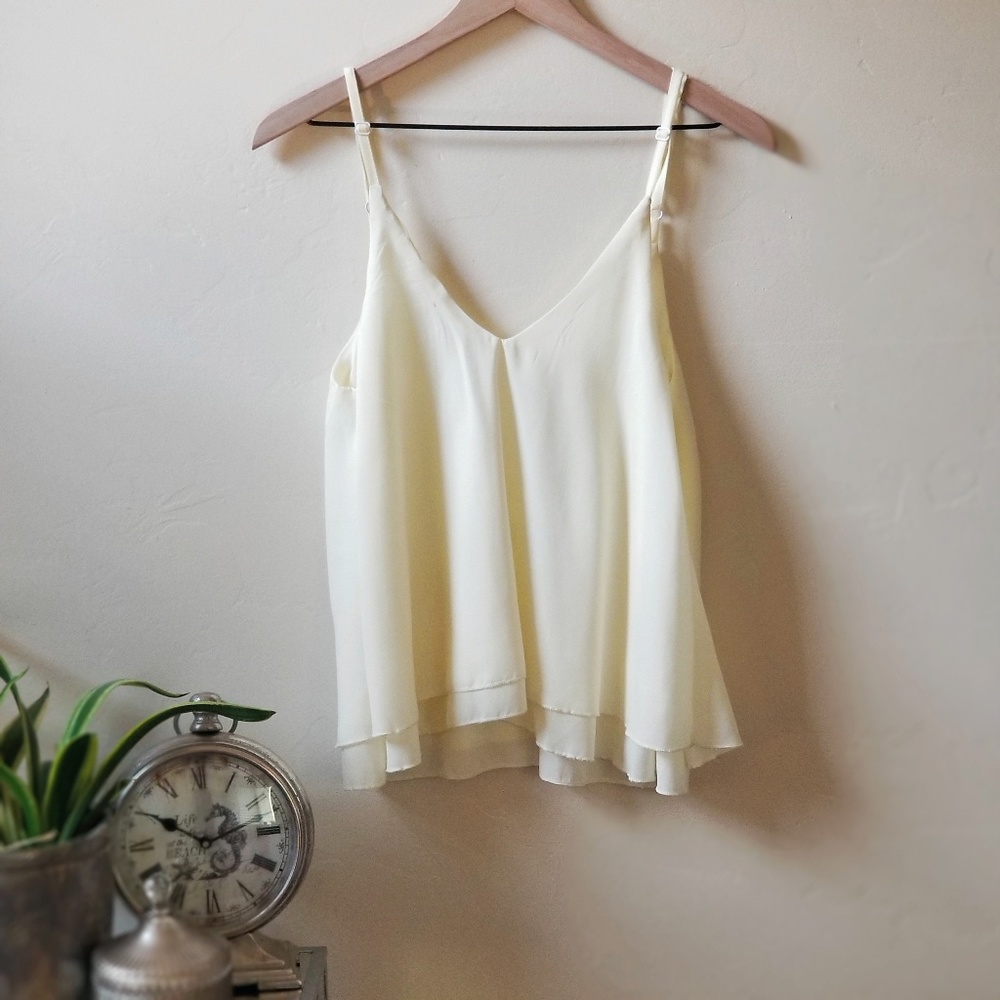 TOBI Spaghetti Strap Cropped Blouse (S)